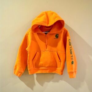 Toddler Blaze Orange Half-Zip Hoodie